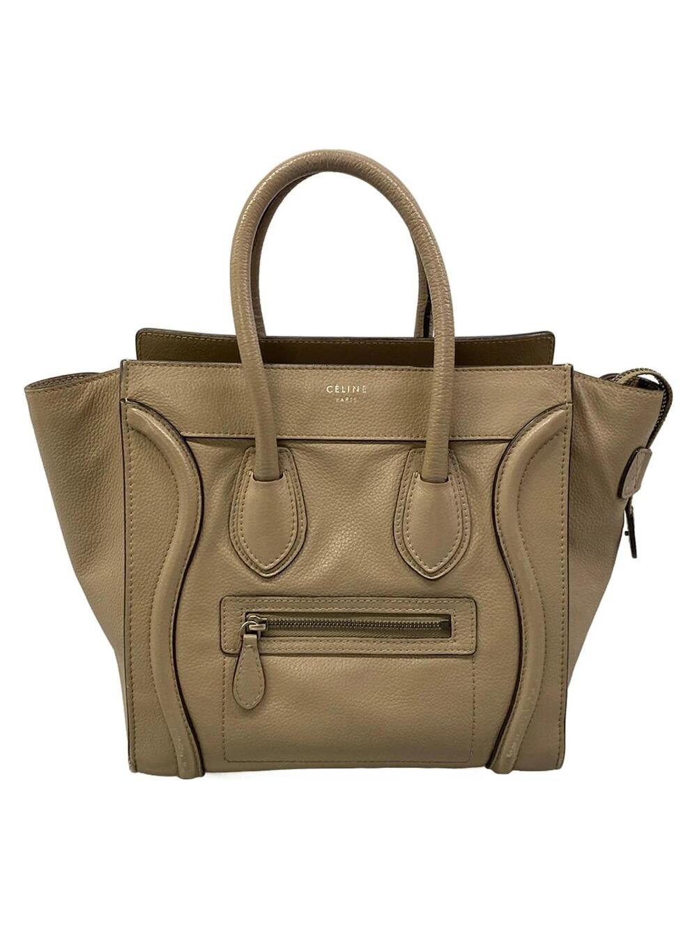 Celine Luggage Micro Shopper Beige #364297C13B